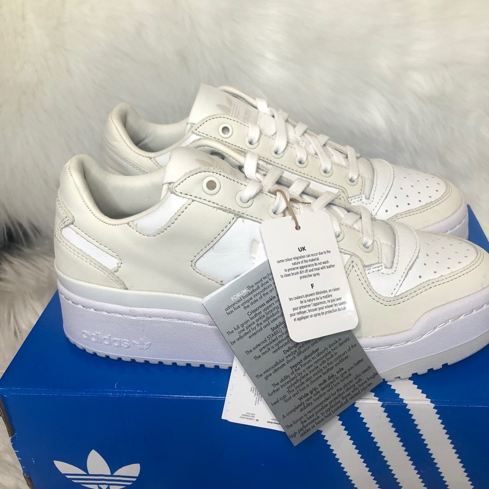 Adidas Originals Forum Bold Women’s 9 White Leather Sneakers - Picture 8 of 11